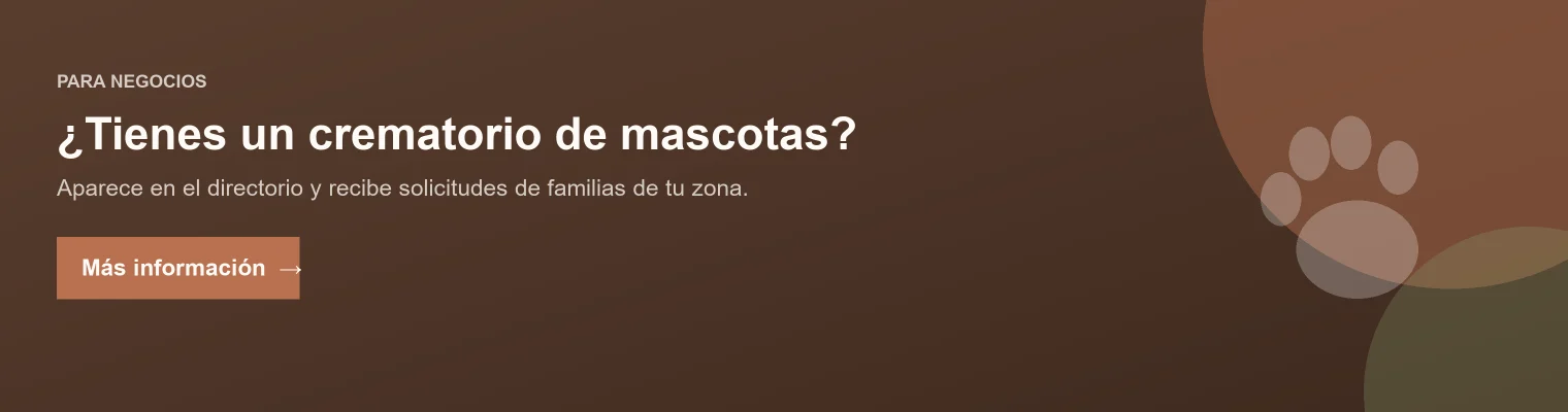 ¿Tienes un crematorio de mascotas? Aparece en el directorio